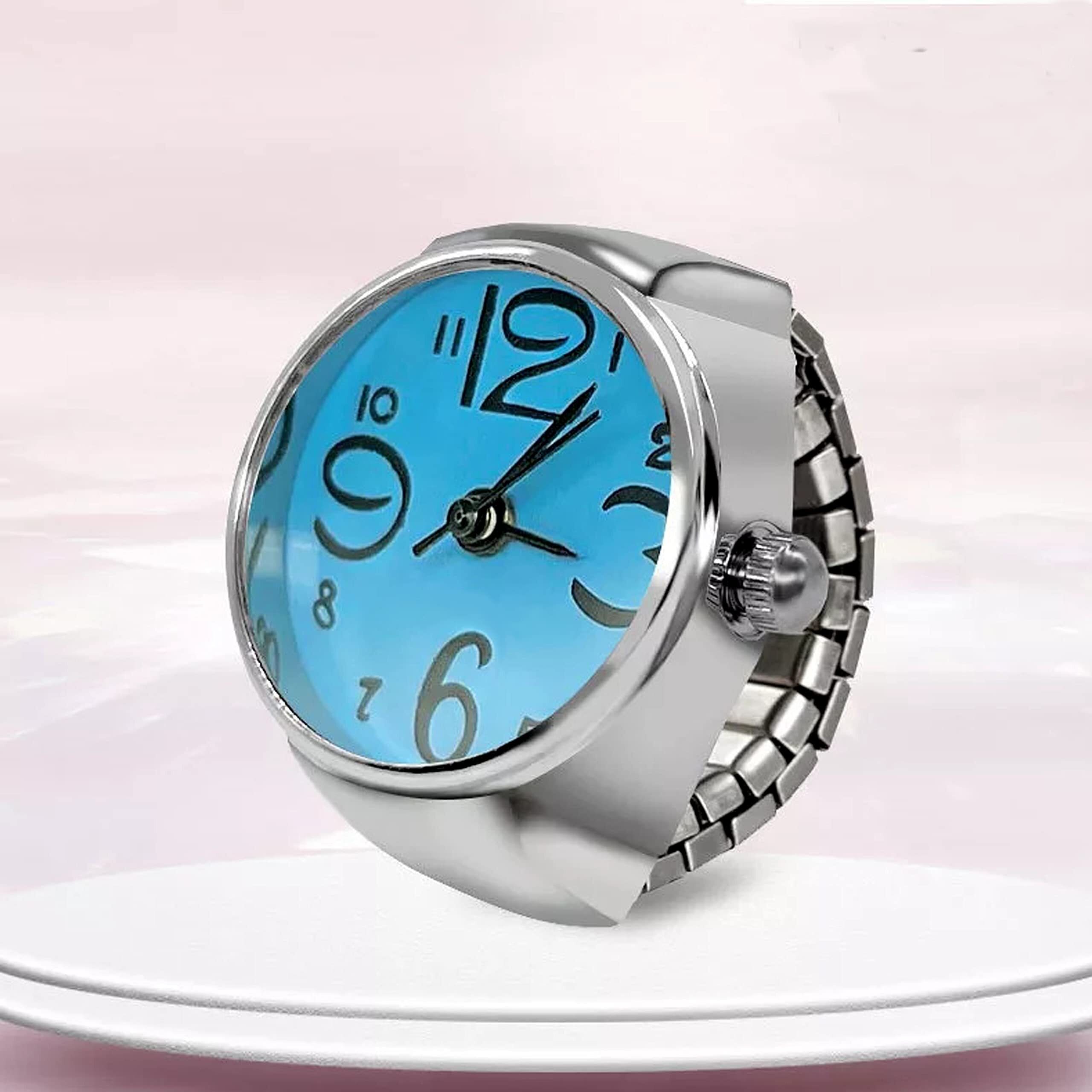 Fashion Frill Watch Design Rings For Women Stylish Silver Stretchable Ring For Girls Women Gift for Sister Silver Ring 3 Months Warranty