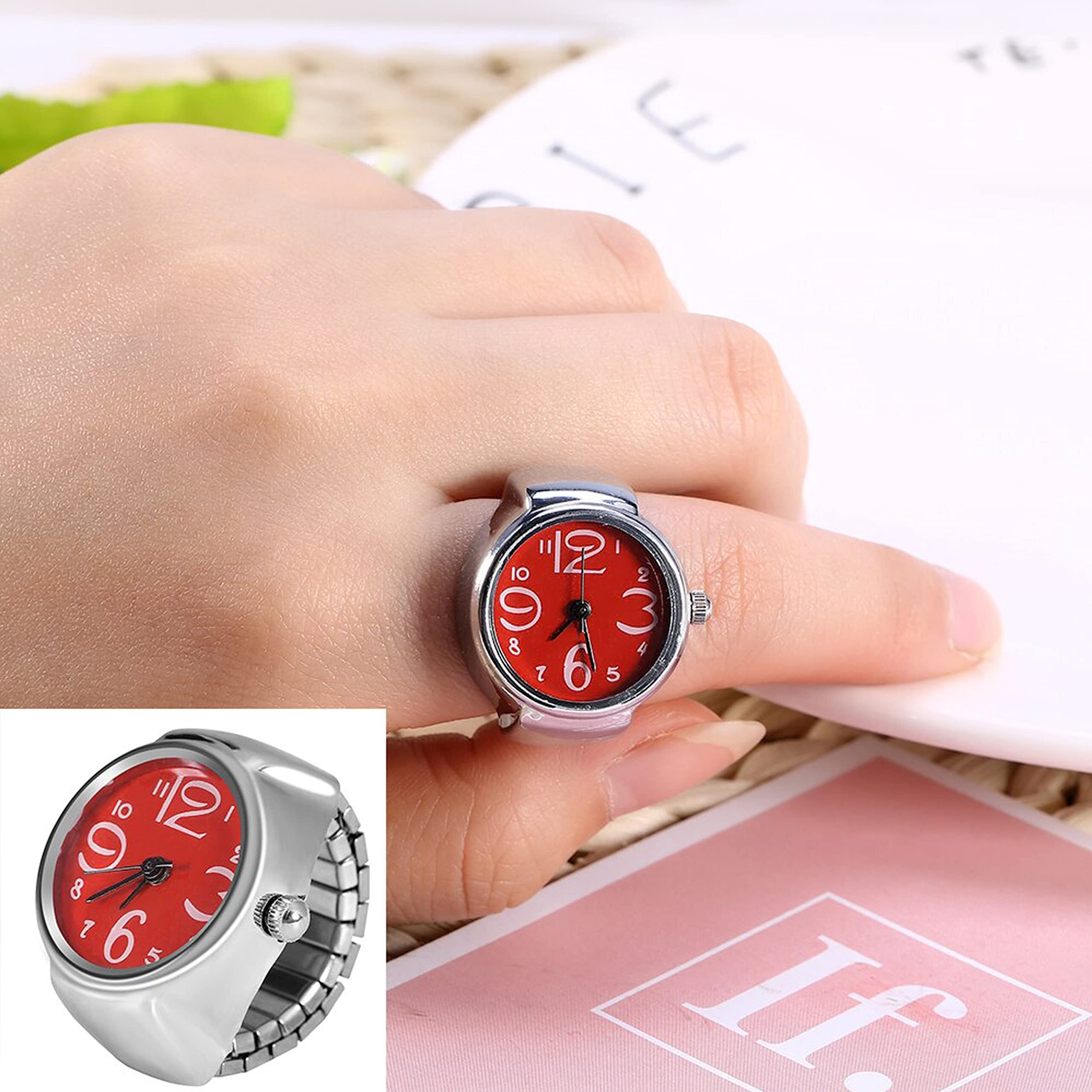 Fashion Frill Watch Design Rings For Women Stylish Silver Stretchable Ring For Girls Women Gift for Sister Silver Ring 3 Months Warranty