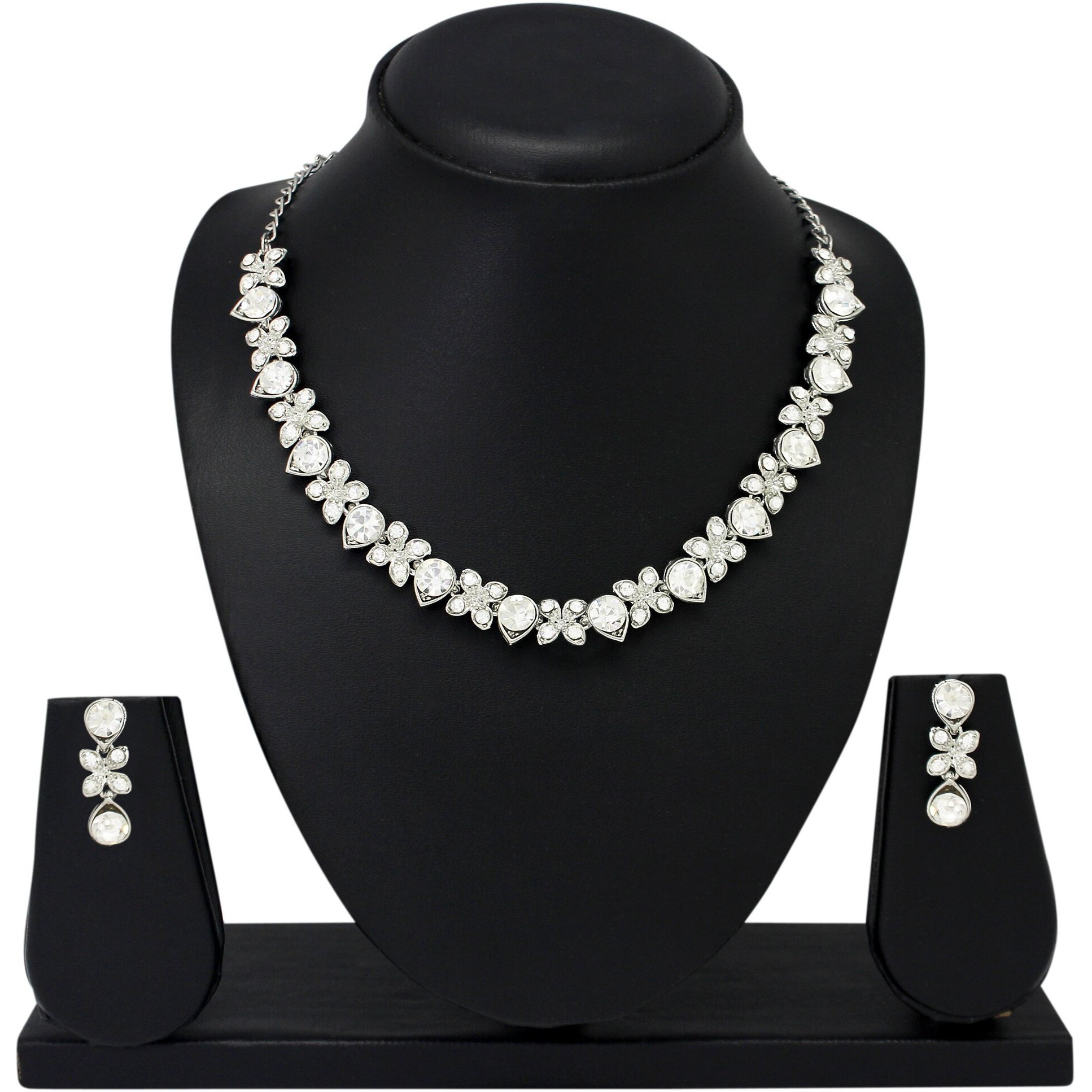 Atasi International Jewellery Set for Women (Silver)(R1778)