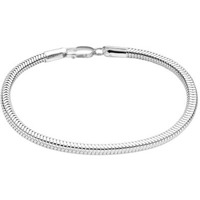 LeCalla 925 Sterling Silver BIS Hallmarked Italian Snake-Chain Bracelet for Men 9 Inches | Rakhi Gift for Sister