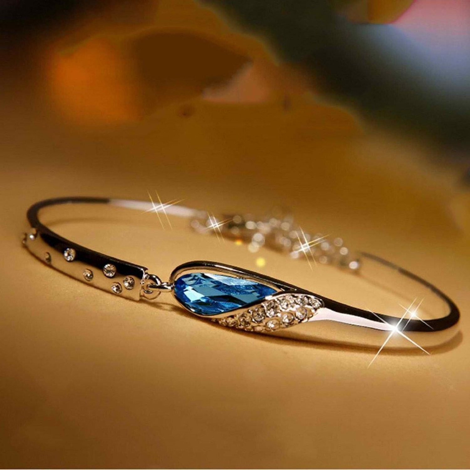YouBella Artificial Jewellery Designer Crystal Bracelets for Women stylish Bangles Jewellery For Girls and Women (Style-3)