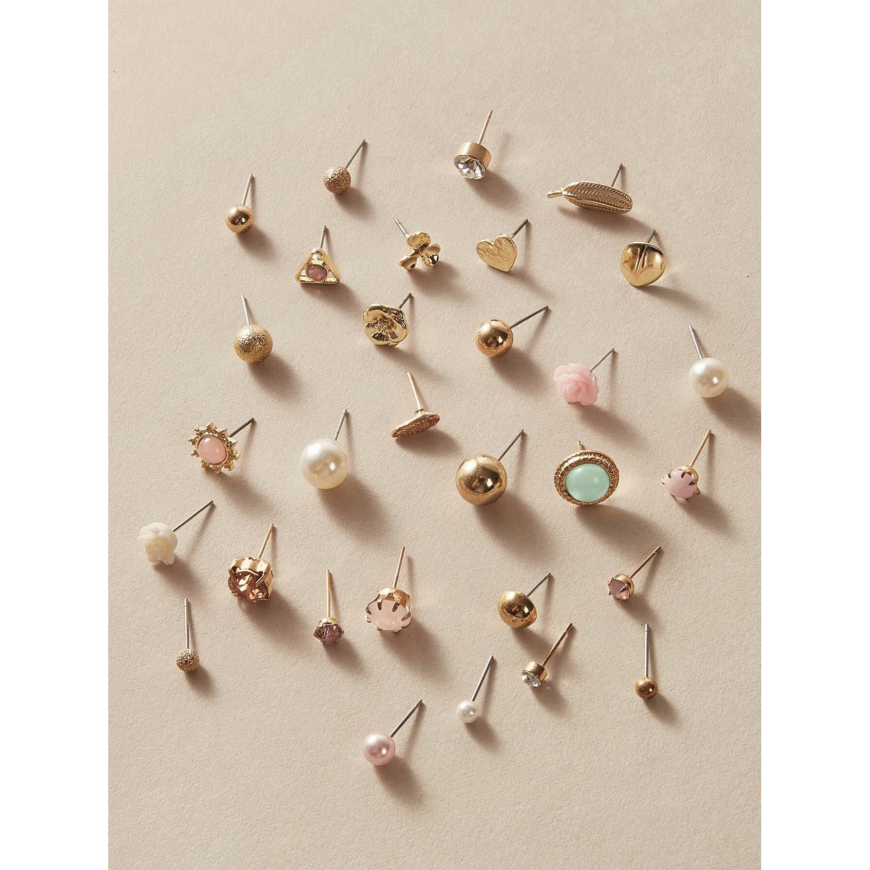 Shining Diva Fashion 30 Pairs Earrings Combo Set Latest Stylish Crystal Pearl Earrings for Women and Girls (rrsd14857er)