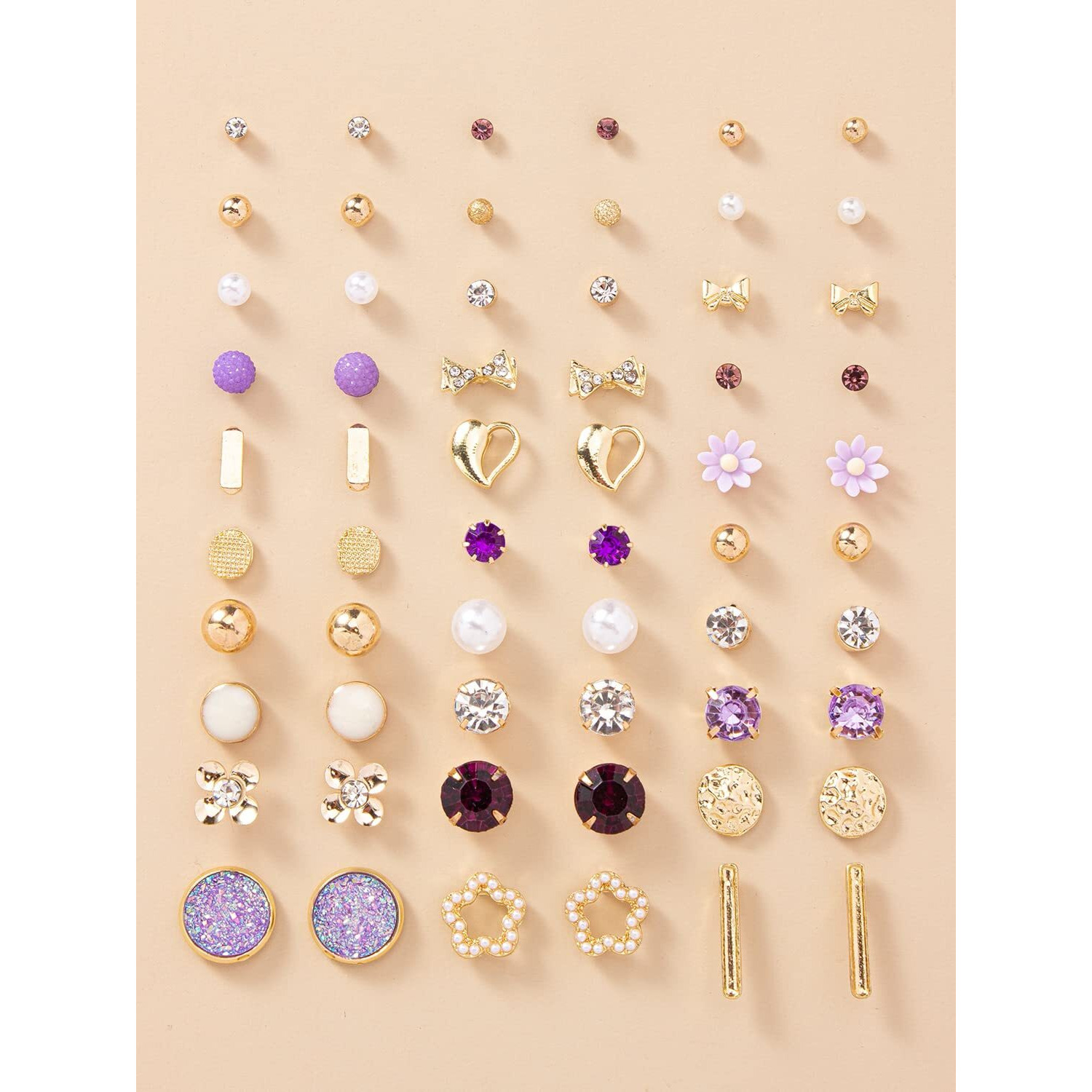 Shining Diva Fashion 30 Pairs Earrings Combo Set Latest Stylish Crystal Pearl Earrings for Women and Girls (rrsd14774er)