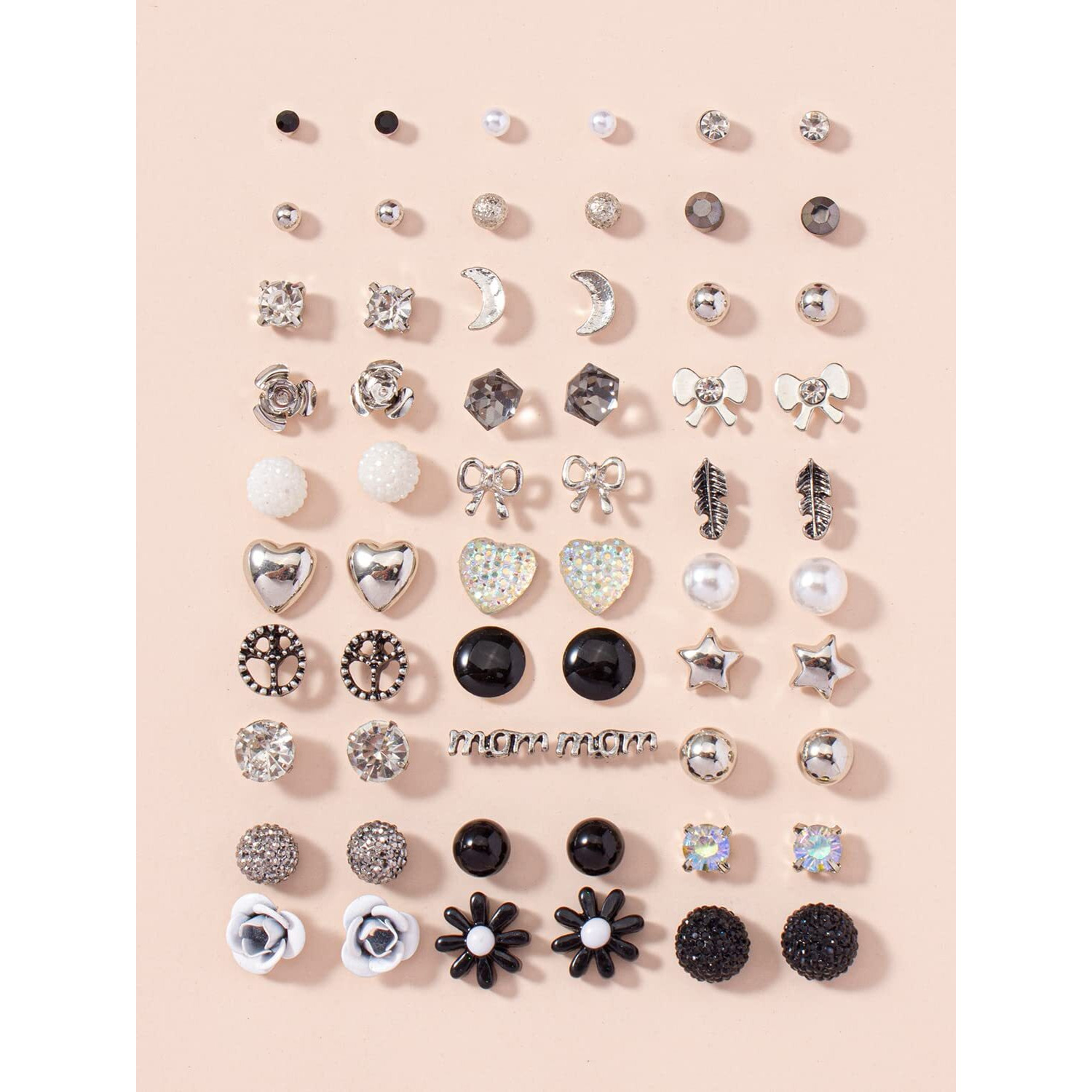 Shining Diva Fashion 30 Pairs Earrings Combo Set Latest Stylish Crystal Pearl Earrings for Women and Girls (rrsd14779er)