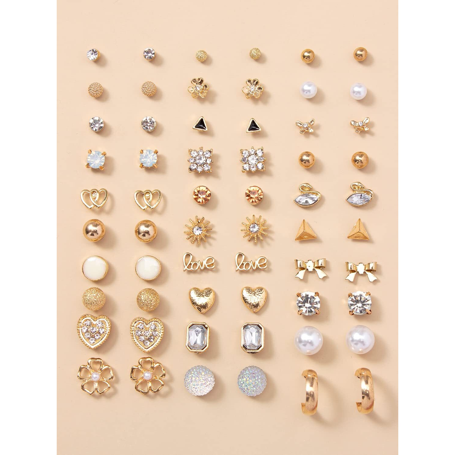 Shining Diva Fashion 30 Pairs Earrings Combo Set Latest Stylish Crystal Pearl Earrings for Women and Girls (rrsd14784er)