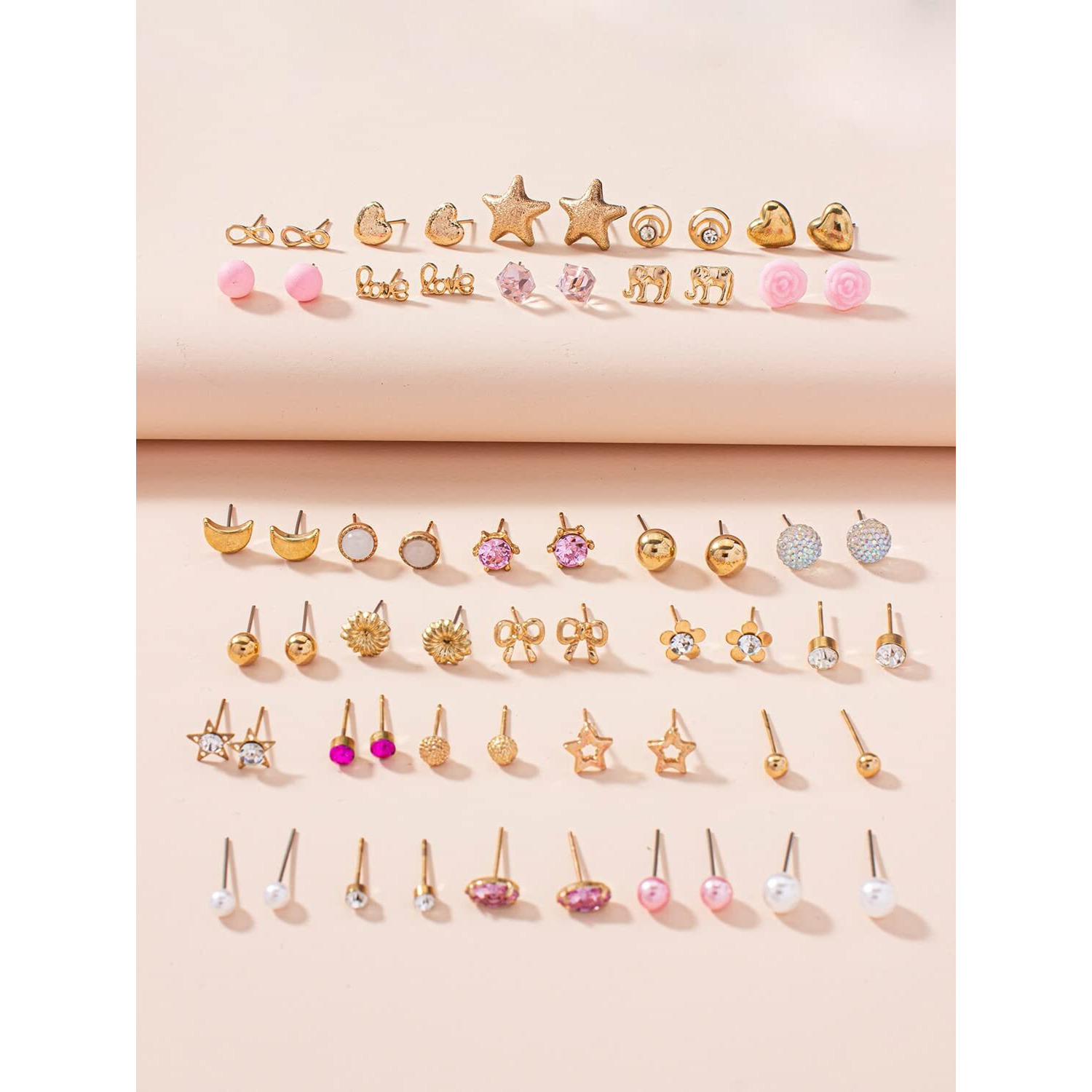Shining Diva Fashion 30 Pairs Earrings Combo Set Latest Stylish Crystal Pearl Earrings for Women and Girls (rrsd14781er)