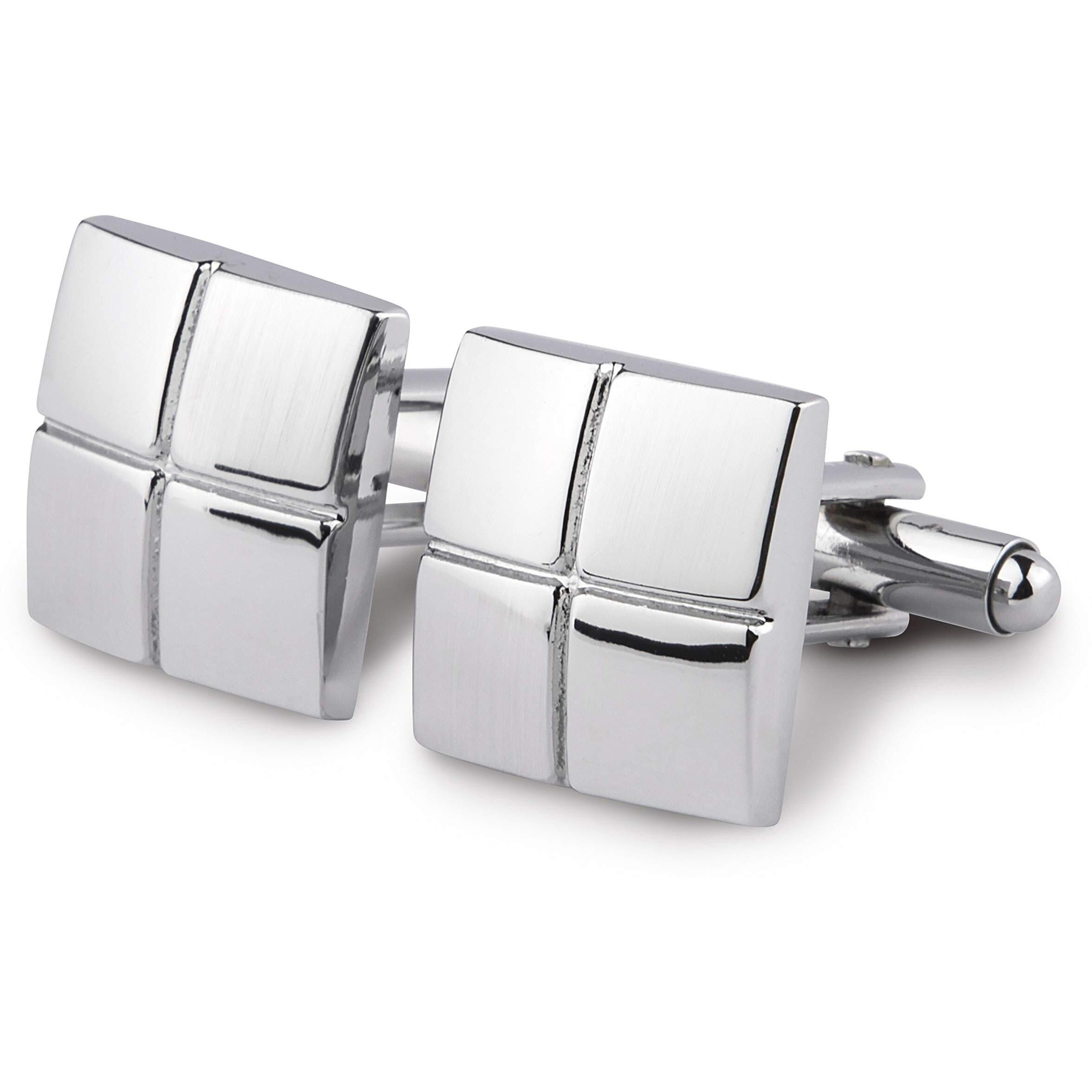 Kovove The Pullout Silver Coloured Cufflinks