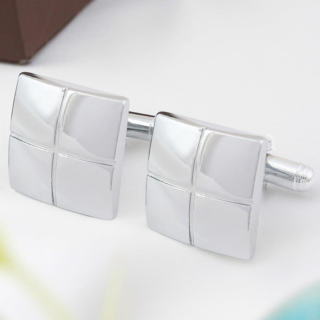 Kovove The Pullout Silver Coloured Cufflinks