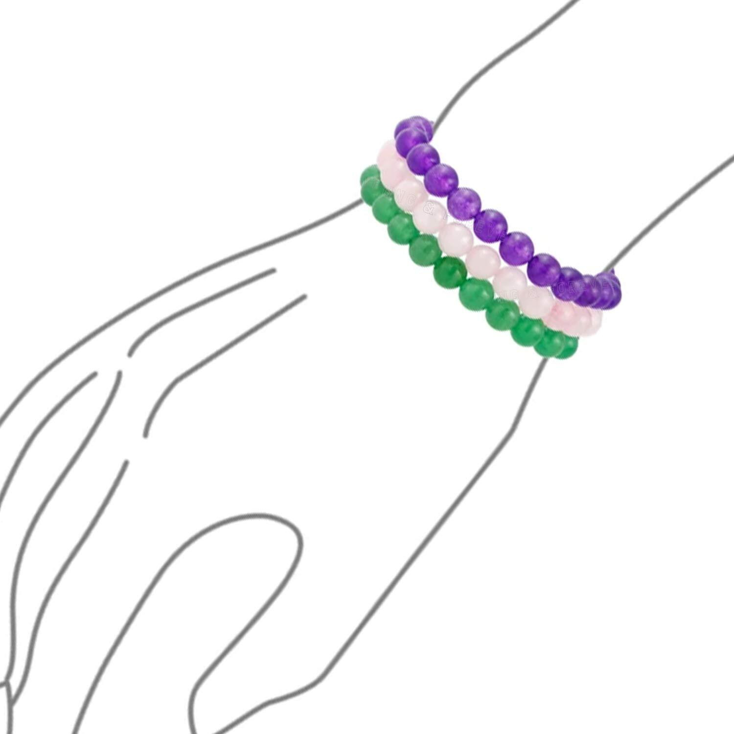 Young & Forever Gift Bracelet for Unisex Adult (Multi-Color)