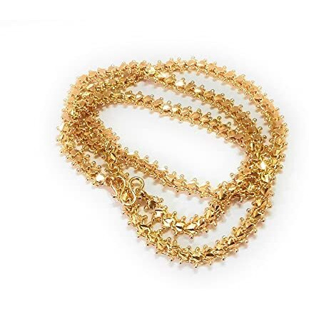 CUTE GOLD One Gram Gold Plated Fashion Jewellery Traditional Covering Muruku Thali Saradu Chain for Women & Girls