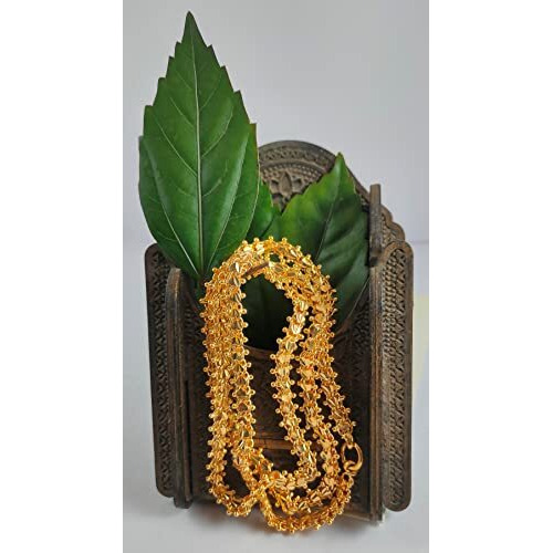 CUTE GOLD One Gram Gold Plated Fashion Jewellery Traditional Covering Muruku Thali Saradu Chain for Women & Girls