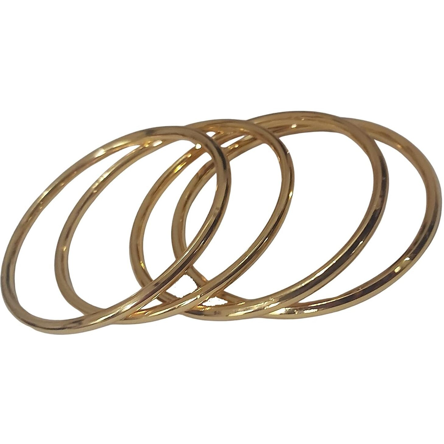 Maauli Fashions Gold-Plated Bracelet Set for Women - Pack of 4 Stunning and Stylish Bracelets, 2.4
