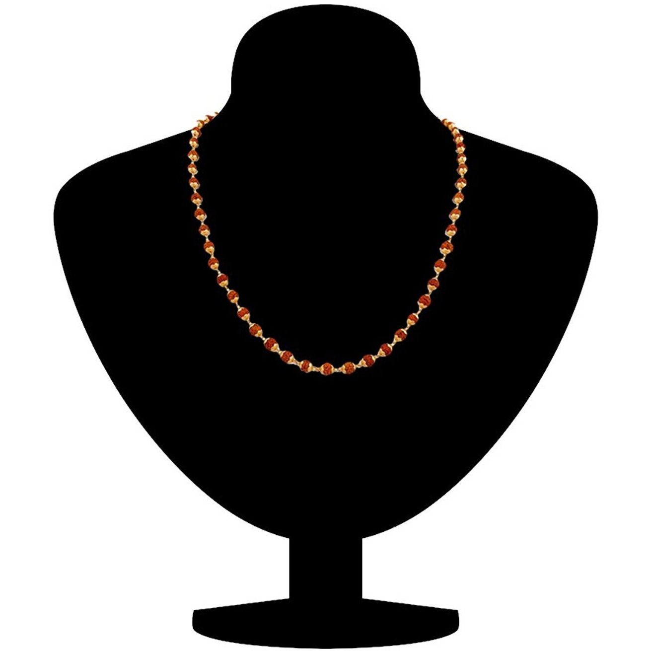 Mahi Gold Plated Brass Alloy Rudraksha Mala for Men