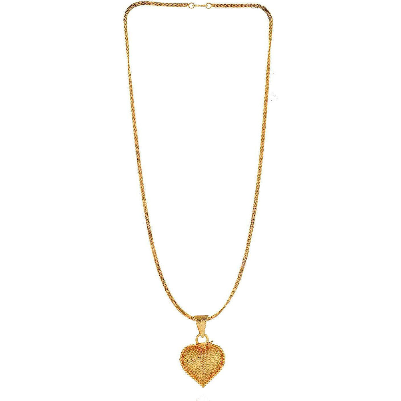 Handicraft Kottage Gold Plated Pendant Chain for Women/Girls (HK-Pendant-013)