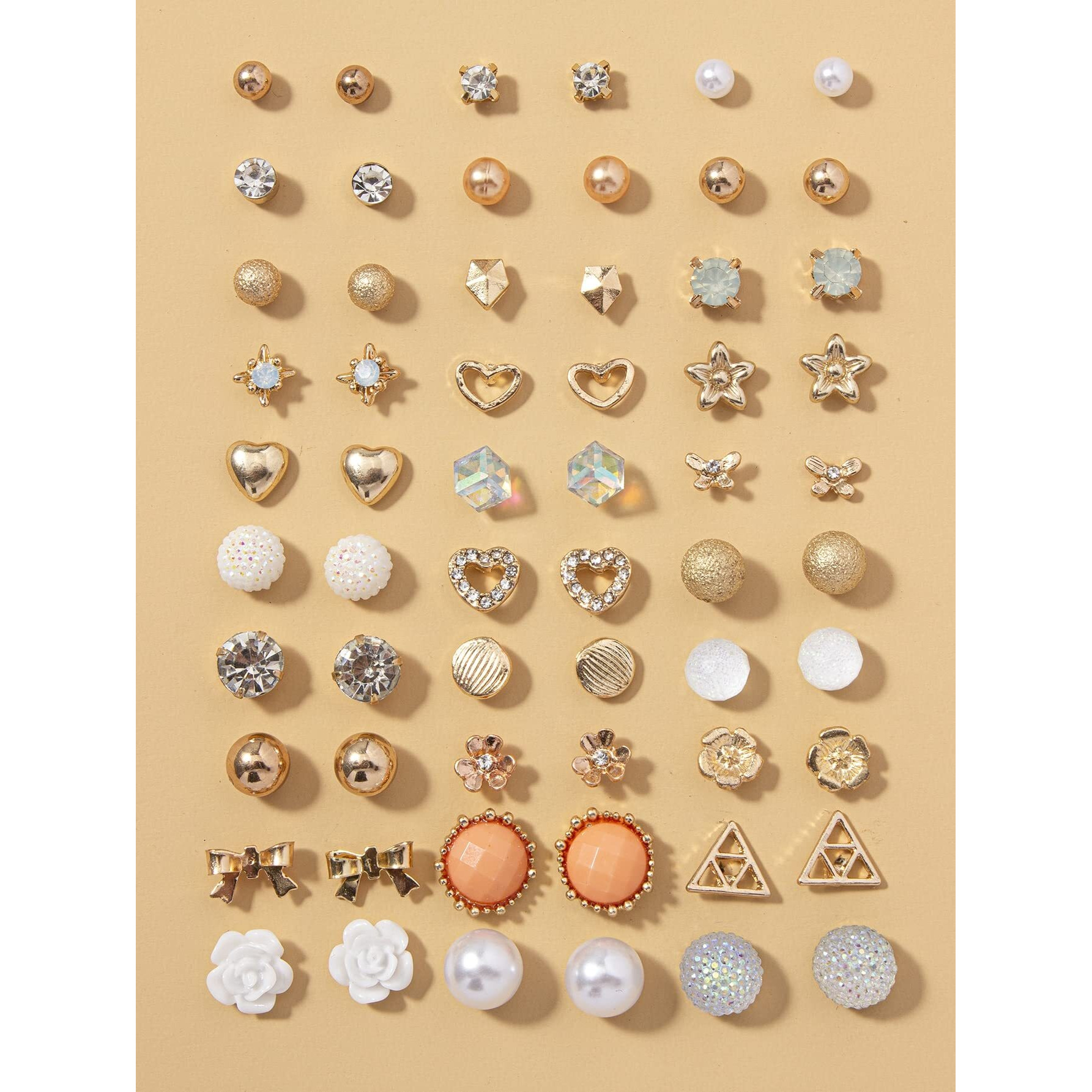 Shining Diva Fashion 30 Pairs Earrings Combo Set Latest Stylish Crystal Pearl Earrings for Women and Girls (rrsd14853er)