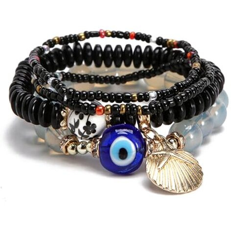 YouBella Jewellery for Women Evil Eye Bracelet for Girls and Women (Black 1)