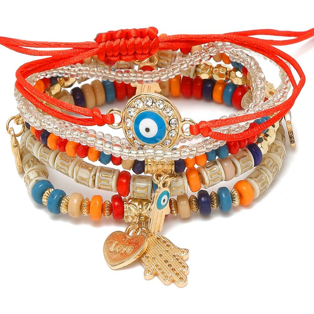 YouBella Jewellery for Women Evil Eye Bracelet for Girls and Women (Multi-Color 1)