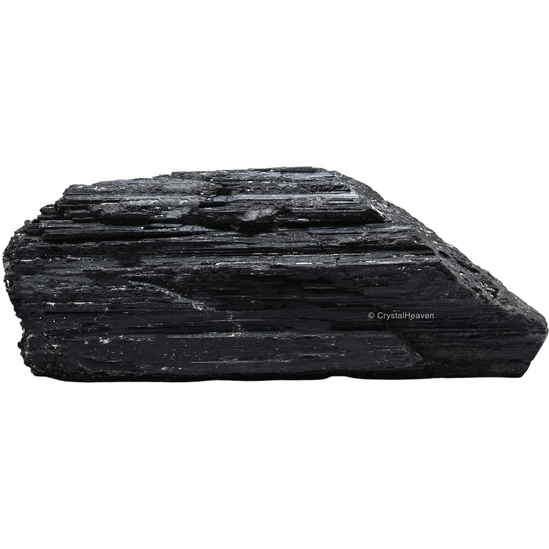 Crystal Heaven Black Tourmaline Crystal - 1 Piece Of 1000-1500 Grams Large Black Tourmaline Stone - Very High Grade Black Tourmaline Crystals Rough Raw For Protection, Crystal Grids, Good Vibes