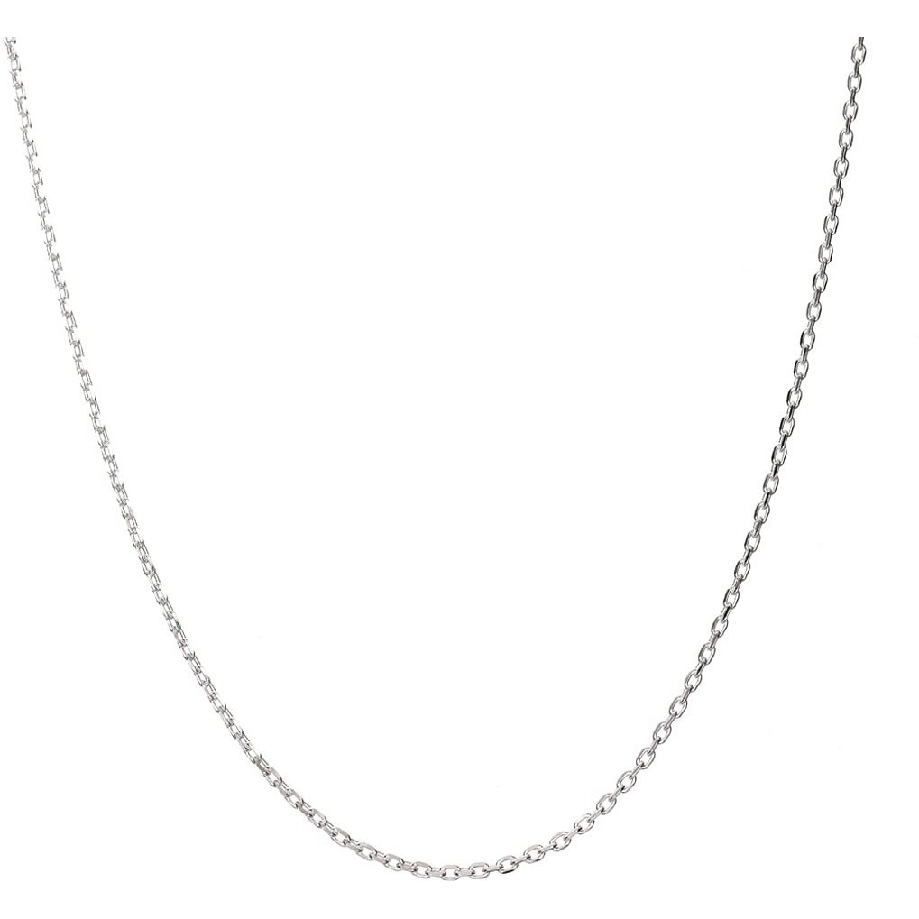 Clara Anti-Tarnish 92.5 Sterling Silver Link Chain Necklace in 16 18 24 inches For Women & Girls