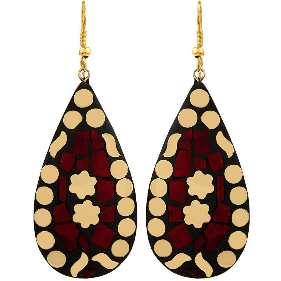 YouBella Jewellery Stylish Latest Combo of Afghani Tibetan earrings for Girls/Women (Combo of 6)