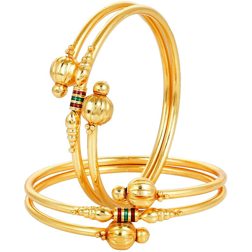 YouBella Combo Of Five Trendy Bangles Jewellery For Girls/Women (2.6)
