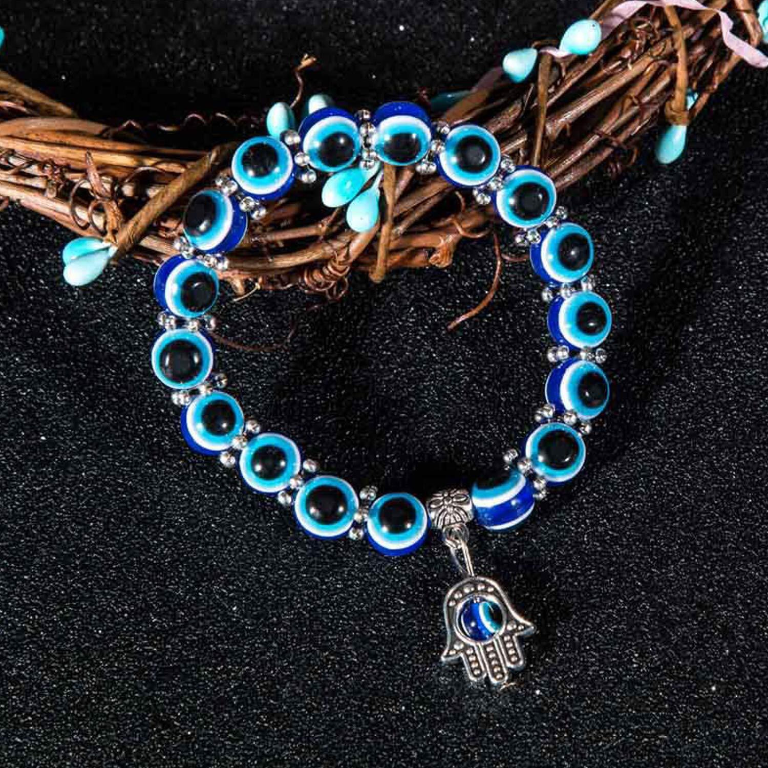 Young & Forever DVine Collection Blue Crystal Bracelet for Men and Women