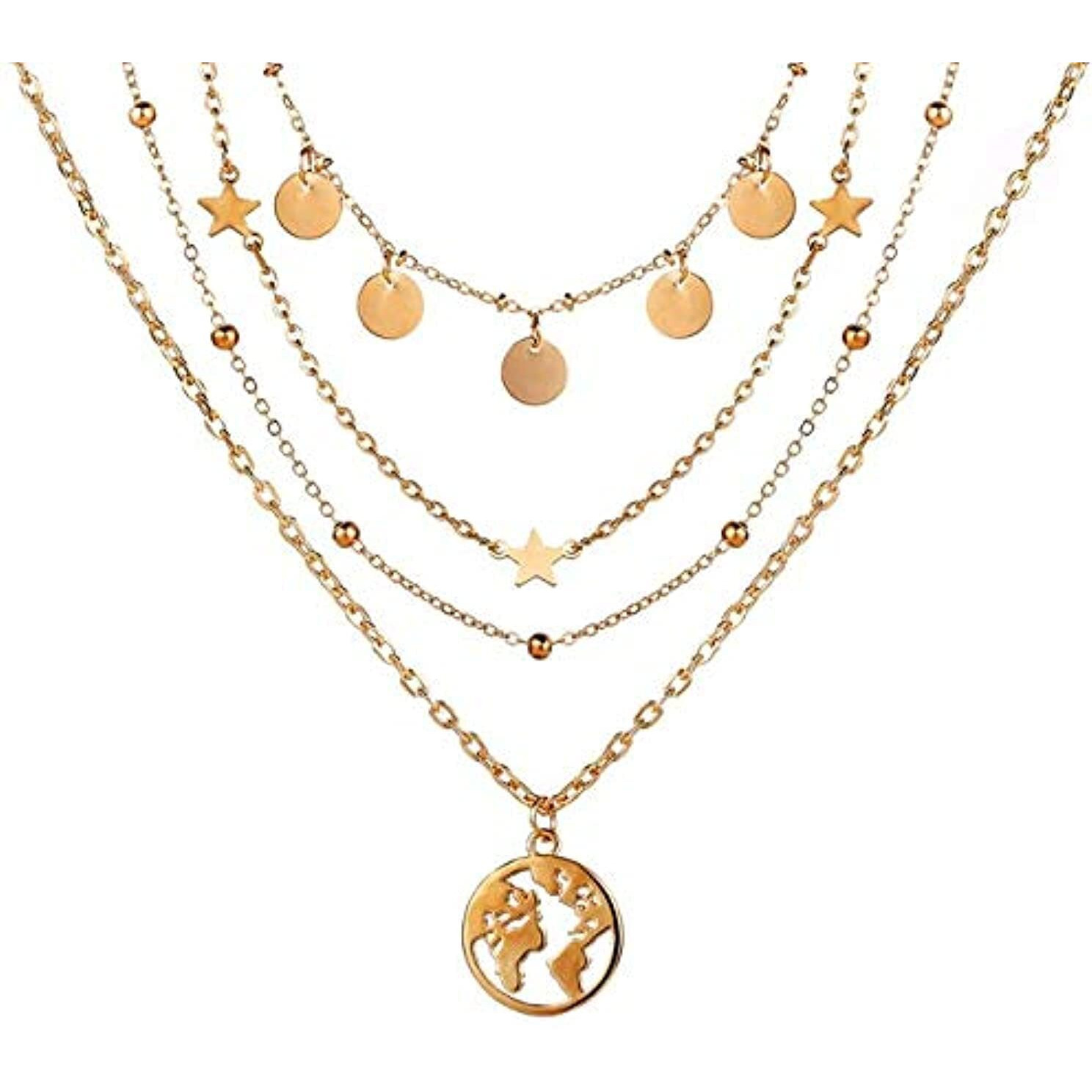 YouBella Jewellery for Women Stylish Pendant Necklace for Women & Girls (Gold) (Style 4)