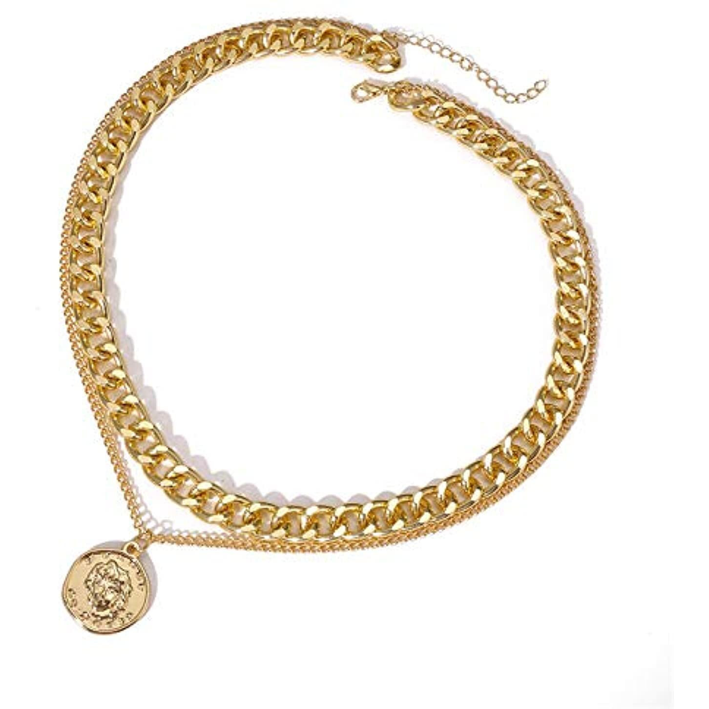 YouBella Jewellery for Women Stylish Pendant Necklace for Women & Girls (Gold) (Style 3)