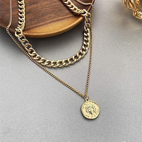 YouBella Jewellery for Women Stylish Pendant Necklace for Women & Girls (Gold) (Style 3)