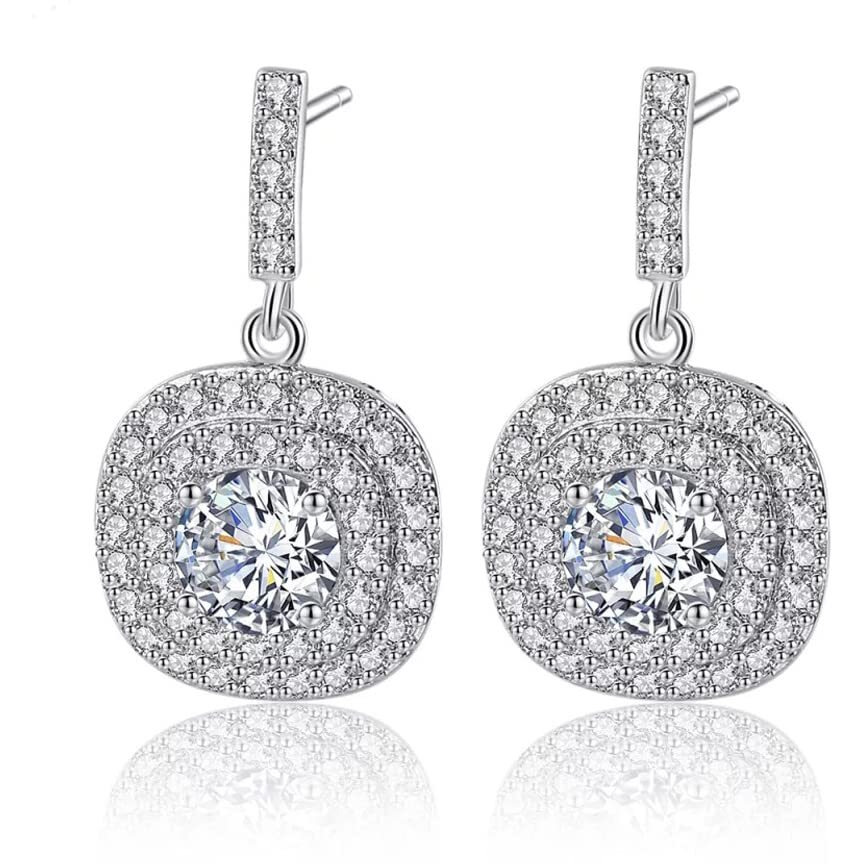 Shining Diva Fashion Latest Stylish Austrian Crystal Earrings for Women and Girls (14625er)