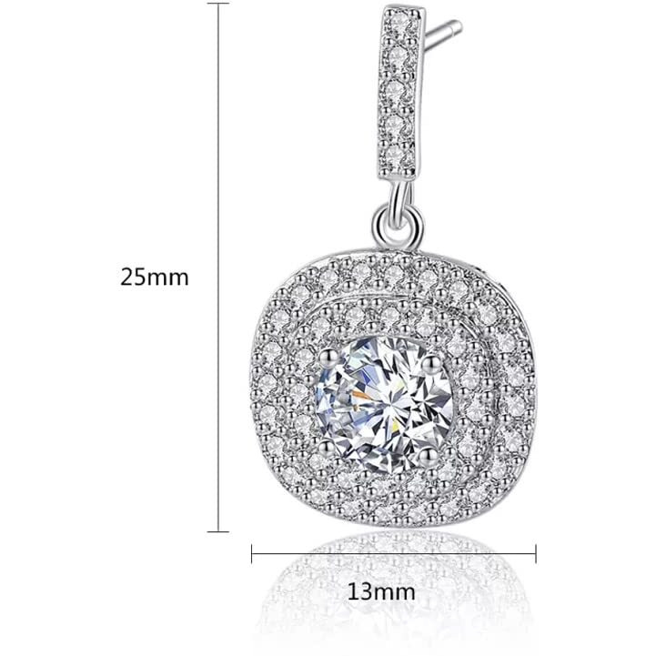 Shining Diva Fashion Latest Stylish Austrian Crystal Earrings for Women and Girls (14625er)