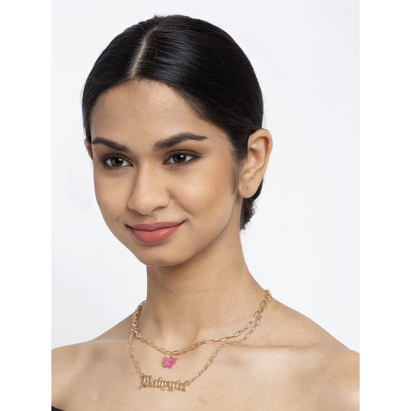 YouBella Jewellery for Women Stylish Pendant Necklace for Women & Girls (Gold) (Style 1)