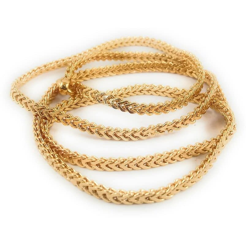 CUTE GOLD 1 Gram Micro Gold Plated & Copper Traditional Designer Fashion Jewellery Chain for Women