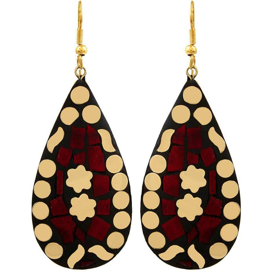 YouBella Jewellery Afghani Tibetan earrings for Girls/Women (Combo of 3)