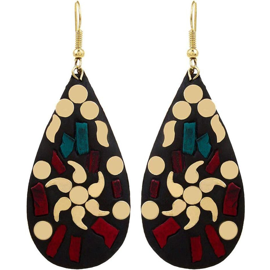 YouBella Jewellery Afghani Tibetan earrings for Girls/Women (Combo of 3)