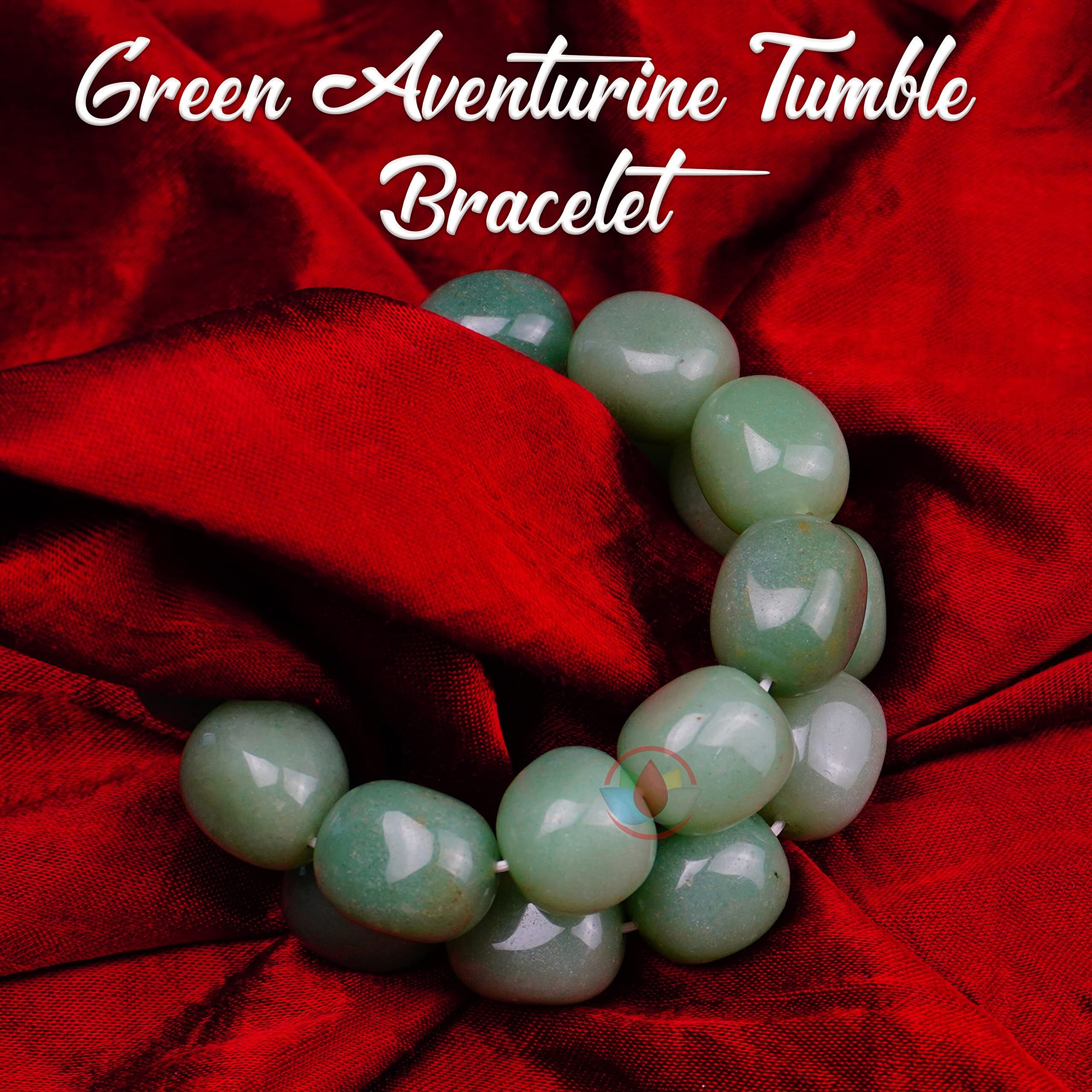 REMEDYWALA Boys Charged Certified Green Aventurine Tumble Bracelet