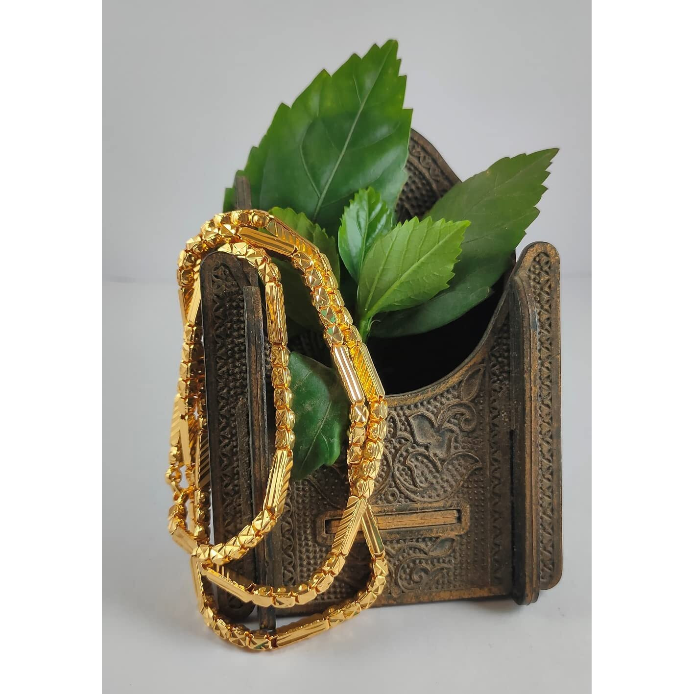 CUTE GOLD One Gram Gold Plated Fashion Jewellery Traditional Covering Muruku Thali Saradu Chain for Women & Girls