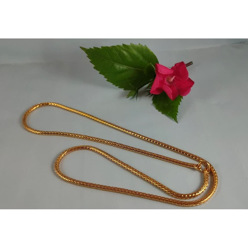 CUTE GOLD One Gram Gold Plated Fashion Jewellery Traditional Covering Muruku Thali Saradu Chain for Women & Girls