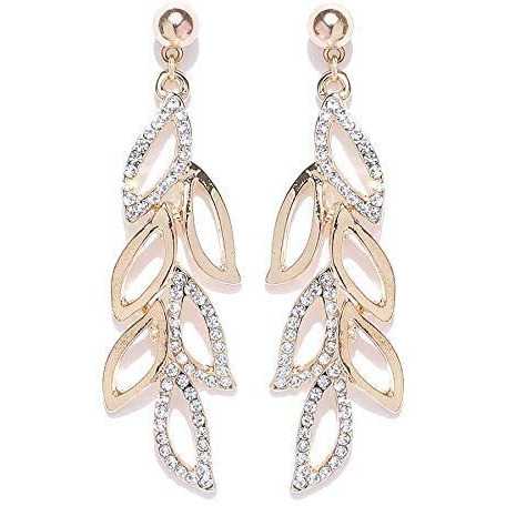 YouBella Gold Plated Jewellery Earrings for women Crystal Earrings for Girls and Women