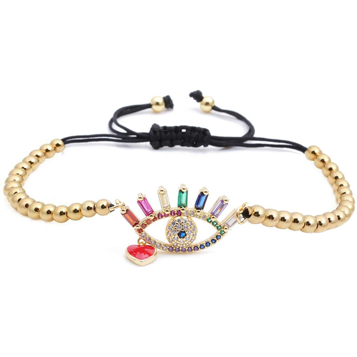 Young & Forever Gift Gold Plated Bracelet for Women Evil Eye Bracelets for Women and Girls