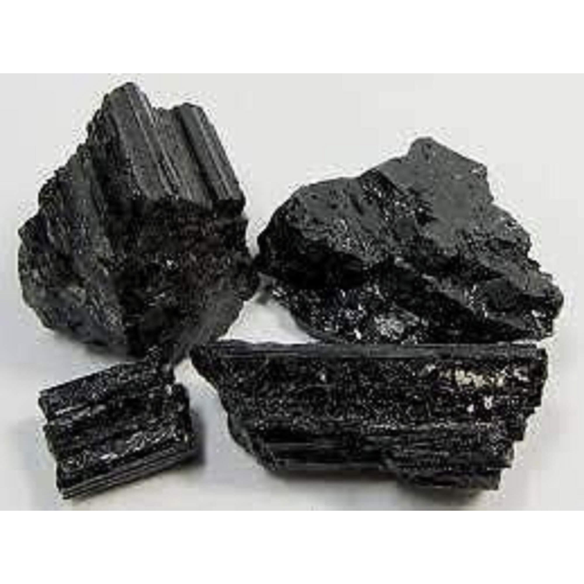 Gem Stone Factory Black Tourmaline Rough Stone, 1Kg