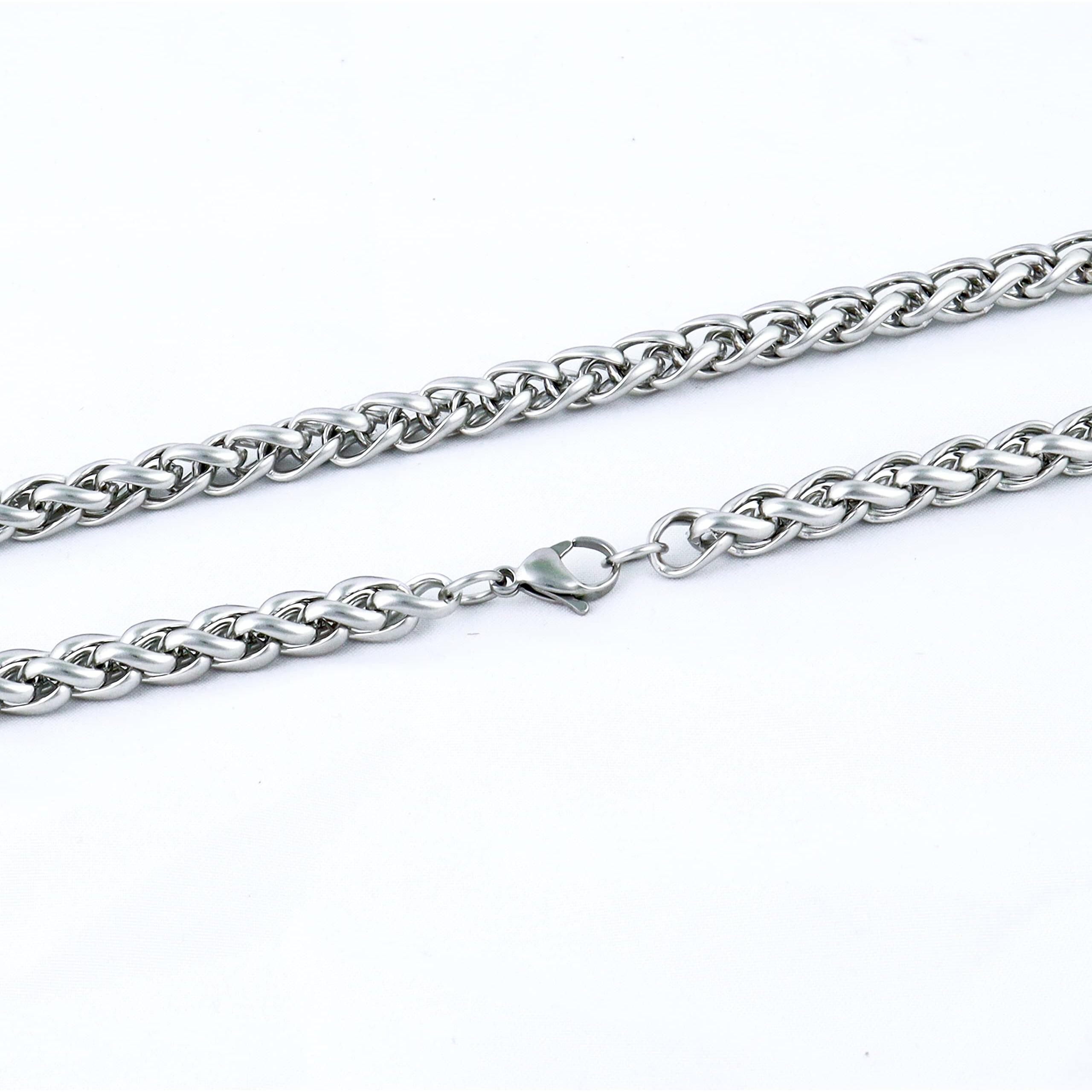 Fashion Frill Silver Chain For Boys Stainless Steel Silver Chain For Men Boys Silver Bracelet For Men Mens Jewellery Bracelets Combo