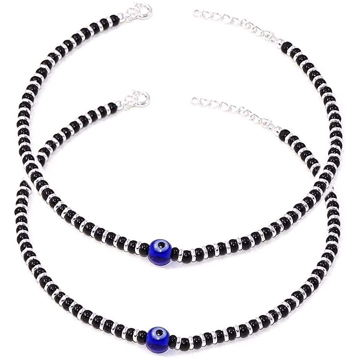 ARTIFICIAL TREE Latest Trend Evil Eye for women stylish anklets for women| nazar battu | black anklet for Girls(AT ANK 007)