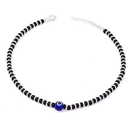 ARTIFICIAL TREE Latest Trend Evil Eye for women stylish anklets for women| nazar battu | black anklet for Girls(AT ANK 007)