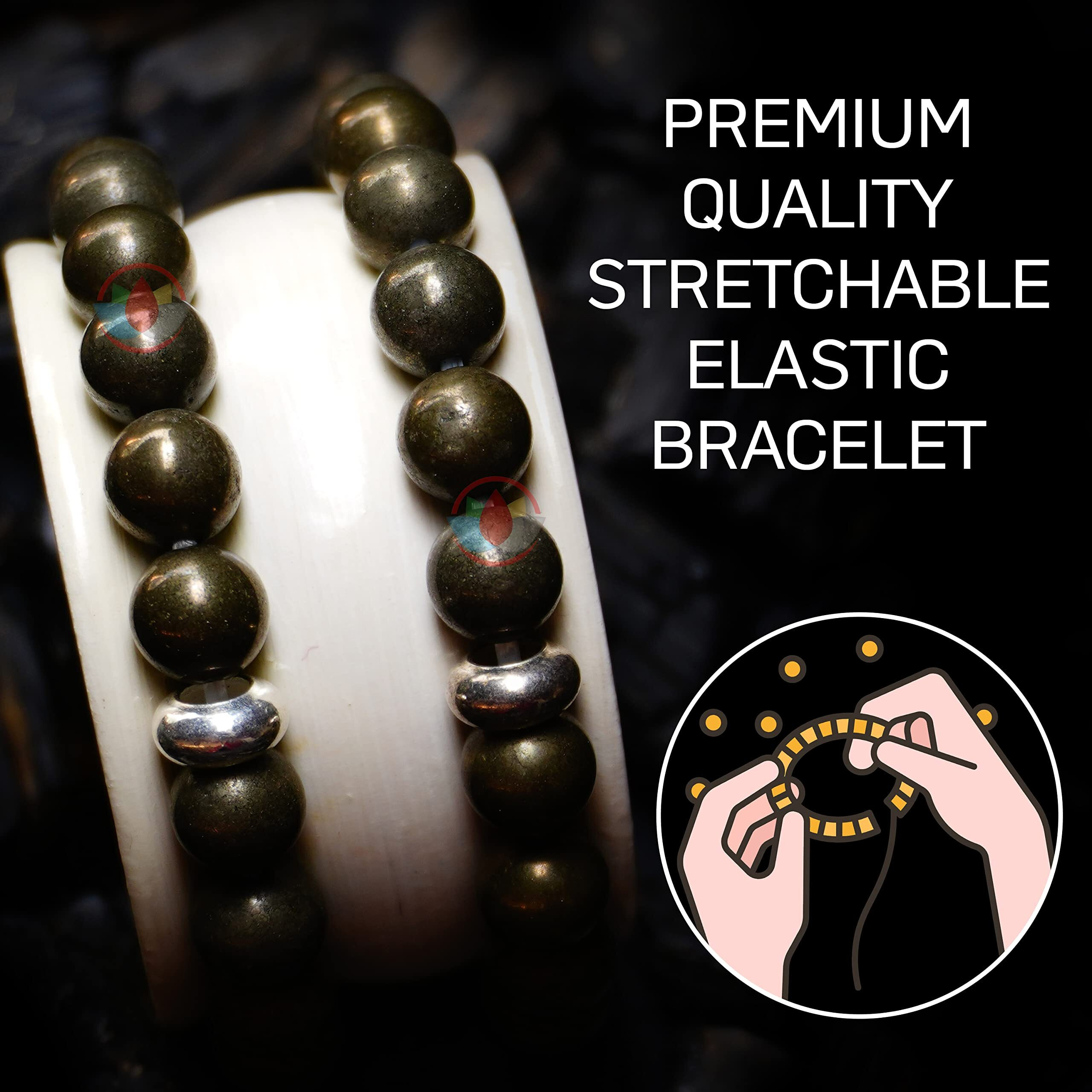 REMEDYWALA Certified Golden Pyrite Bracelet for Men and Women