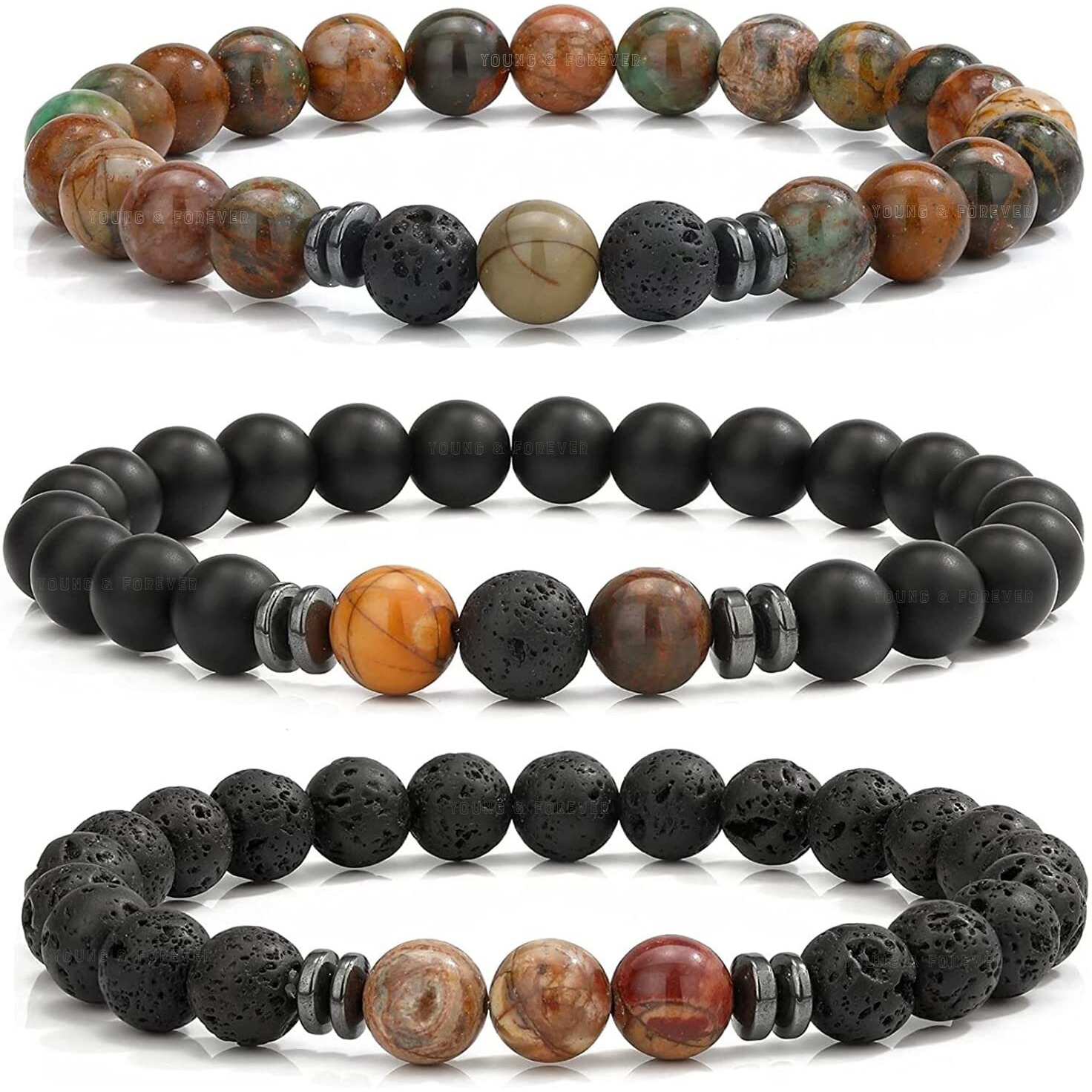 Young & Forever Gift Picasso Jasper Bracelet for Women
