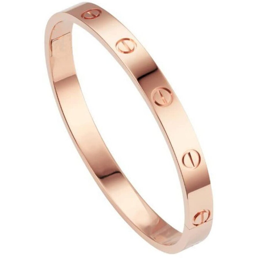 Jewels Galaxy Jewellery For Women Contemporary Rose Gold Plated Love Bracelet (MYN-BNG-17180)