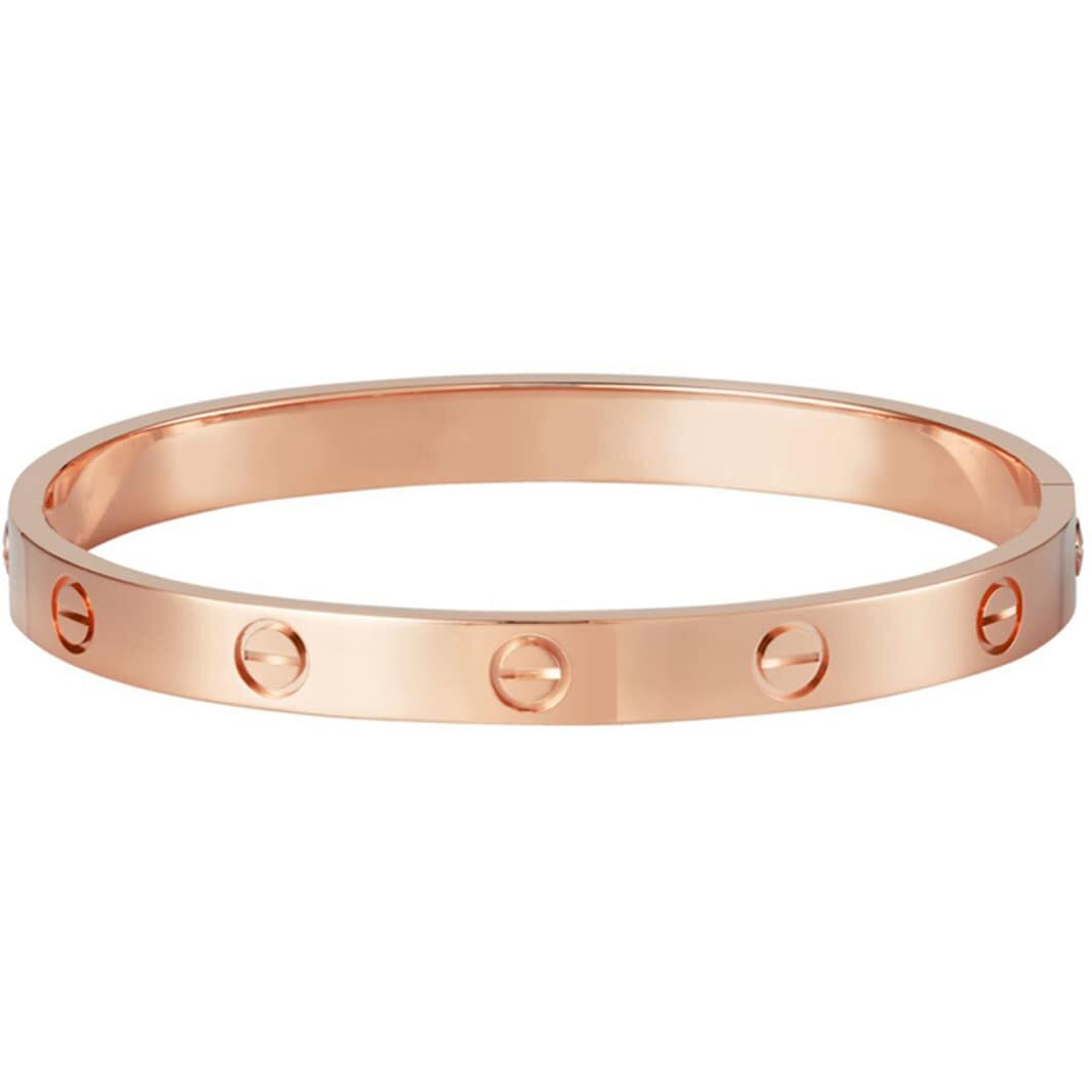 Jewels Galaxy Jewellery For Women Contemporary Rose Gold Plated Love Bracelet (MYN-BNG-17180)