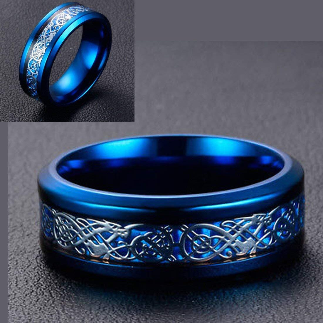 YouBella Jewellery Stainless Steel Ring Combo for Boys and Men (Style 2)