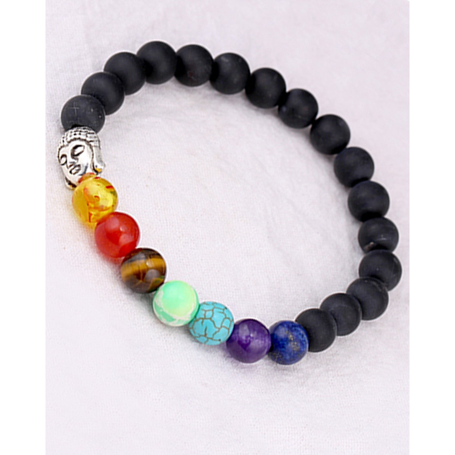Young & Forever Gift onyx bracelet buddha bracelets for men Natural Stones and 7 Chakra Reiki buddha power bracelet Bracelet for Men and Women